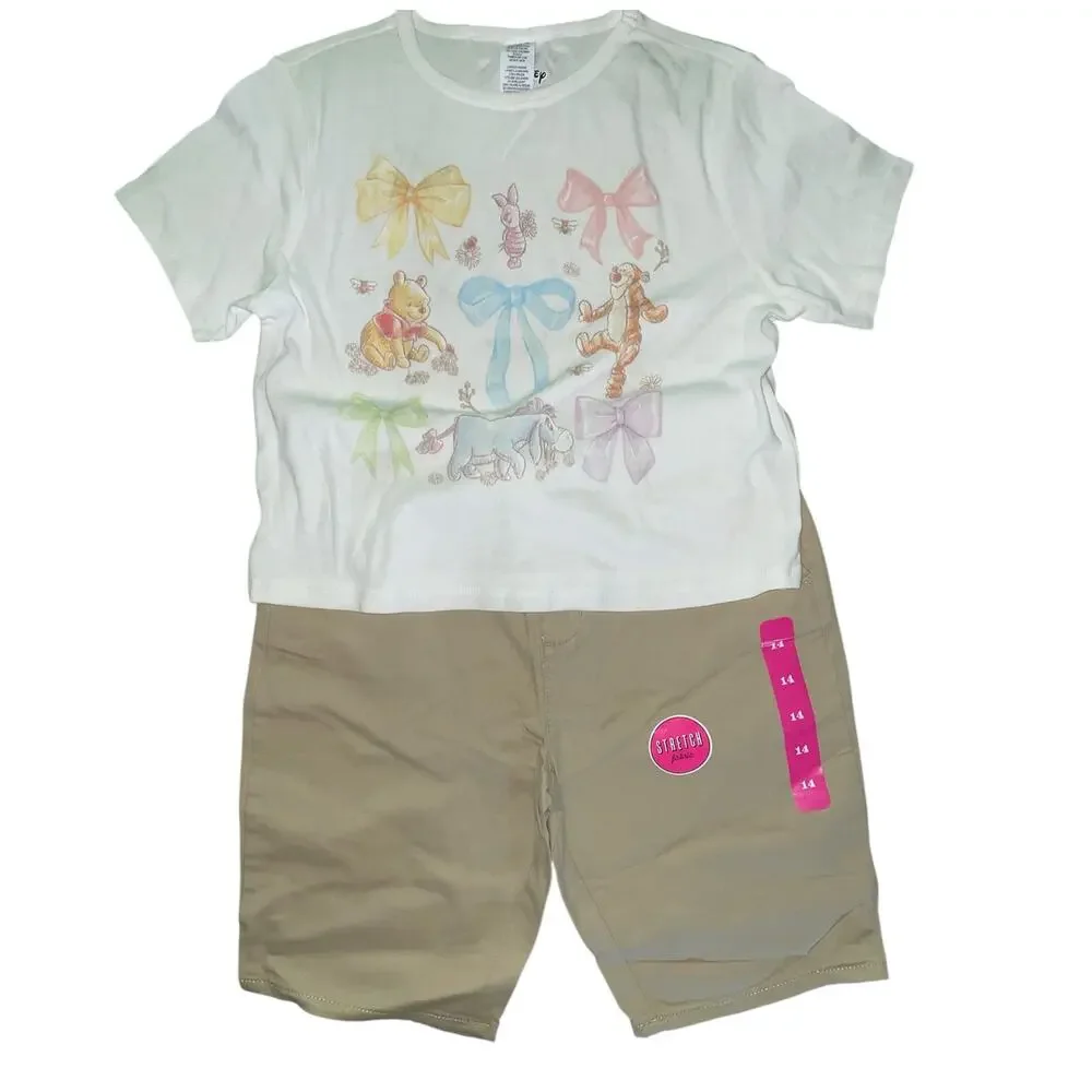 The Children's Place Girl's Stretch Chino Shorts 14